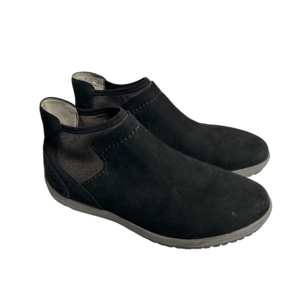 Dansko Lizette Ankle Boot Black Waterproof Nubuck‎ Black Comfort slip on 38
